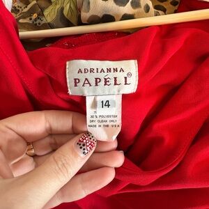 Adrianna Papell Vibrant Red Garment